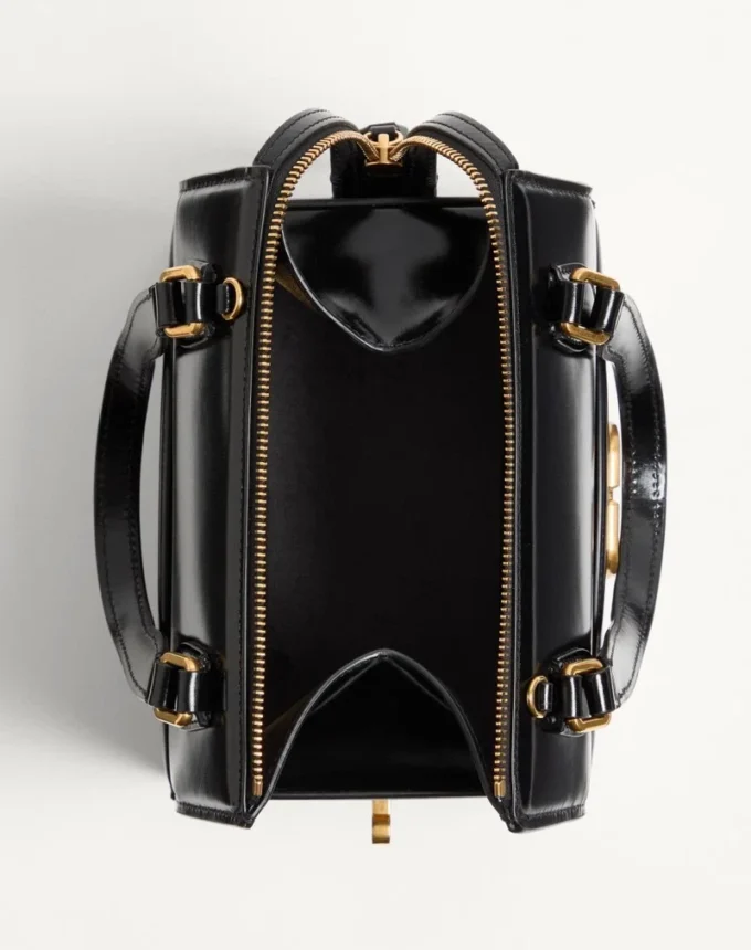 Bolso tipo bowling Vain-Case de Valentino Garavani en piel de becerro brillante Bolso tipo bowling Vain-Case de Valentino Garavani en piel de becerro brillante