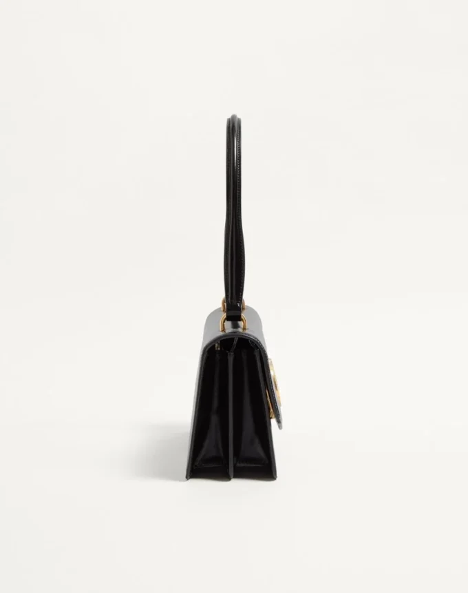 Bolso Valentino Garavani Vain con asa en piel de becerro brillante Bolso Valentino Garavani Vain con asa en piel de becerro brillante