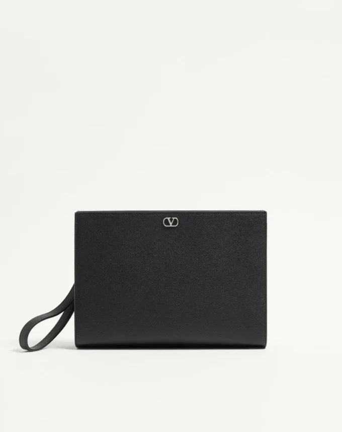 Bolso Valentino Garavani Vlogo Signature de piel de becerro granulada Bolso Valentino Garavani Vlogo Signature de piel de becerro granulada