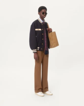 Bomber de tweed de algodón
