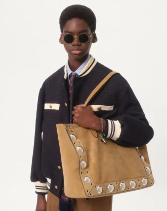Bomber de tweed de algodón