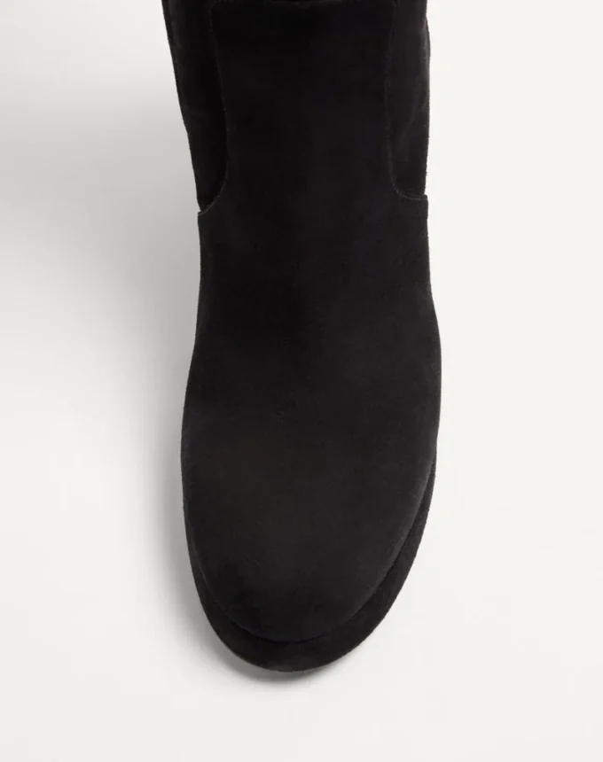 Bota con plataforma Fawcette en piel crust 90 mm