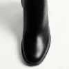 Bota de piel de becerro con logotipo VLogo 70 mm