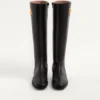 Bota de piel de cabrito con logotipo VLogo 20 mm Bota de piel de cabrito con logotipo VLogo 20 mm