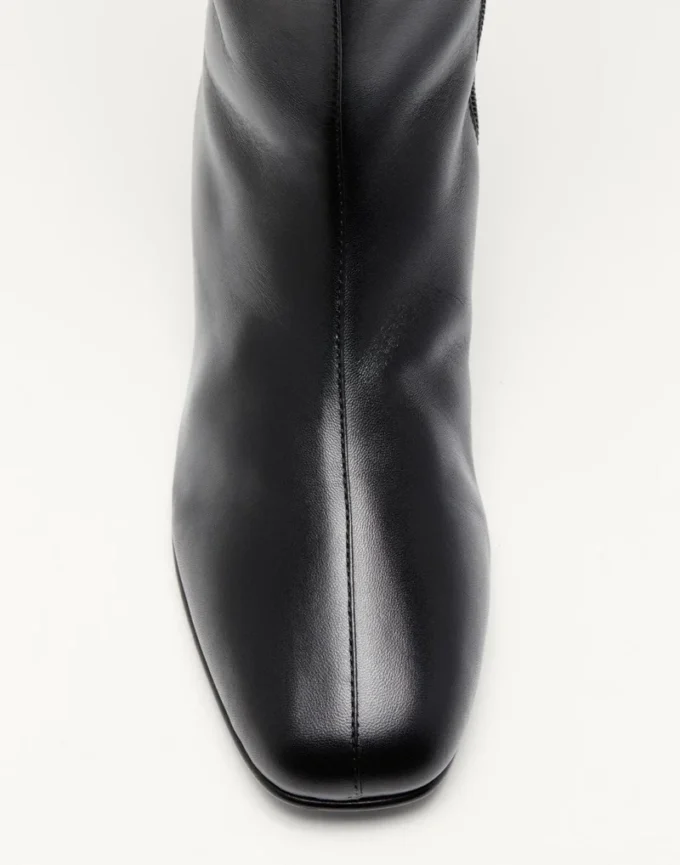 Bota de piel de cabrito con logotipo VLogo 20 mm Bota de piel de cabrito con logotipo VLogo 20 mm