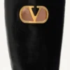 Bota de piel de cabrito con logotipo VLogo 20 mm Bota de piel de cabrito con logotipo VLogo 20 mm