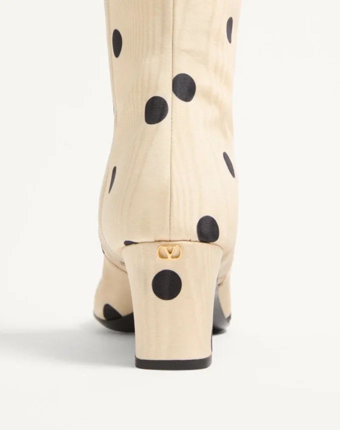 Bota Equivoque en tejido moiré Plus De Pois 60 mm