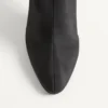 Bota Hotty de tejido shantung con plumas 100 mm Bota Hotty de tejido shantung con plumas 100 mm