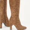 Bota Hotty en piel de becerro con efecto pony 100 mm Bota Hotty en piel de becerro con efecto pony 100 mm