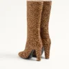 Bota Hotty en piel de becerro con efecto pony 100 mm Bota Hotty en piel de becerro con efecto pony 100 mm