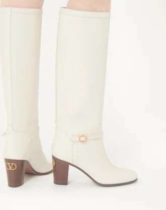 Botas Pattie de piel de becerro 75 mm