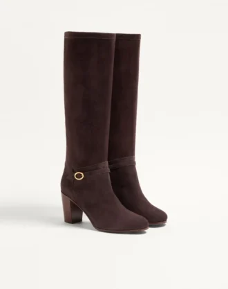 Botas Pattie de piel rugosa 75 mm
