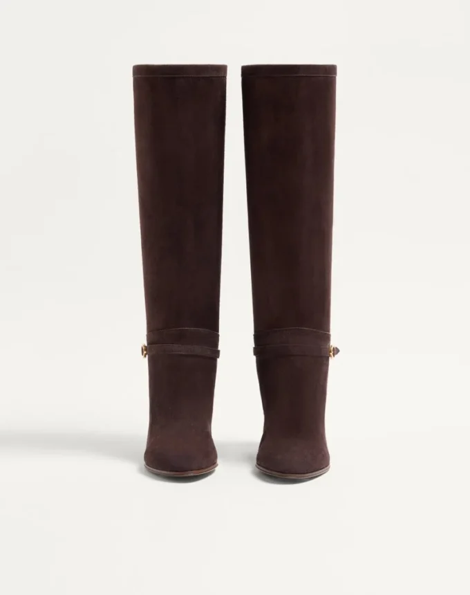 Botas Pattie de piel rugosa 75 mm Botas Pattie de piel rugosa 75 mm