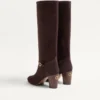 Botas Pattie de piel rugosa 75 mm Botas Pattie de piel rugosa 75 mm