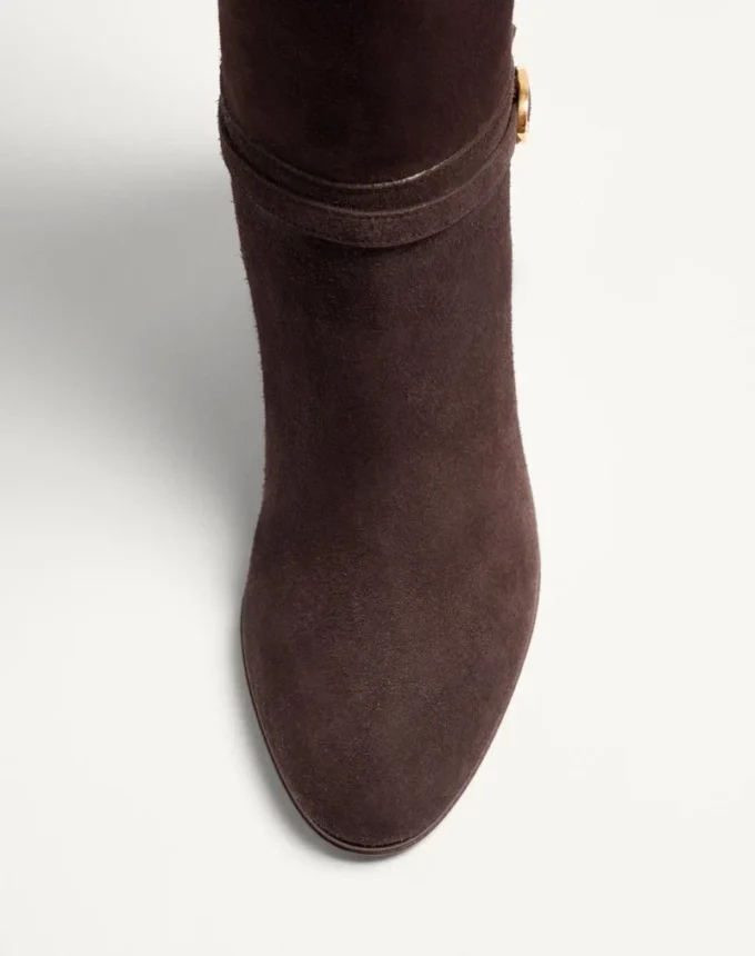 Botas Pattie de piel rugosa 75 mm Botas Pattie de piel rugosa 75 mm