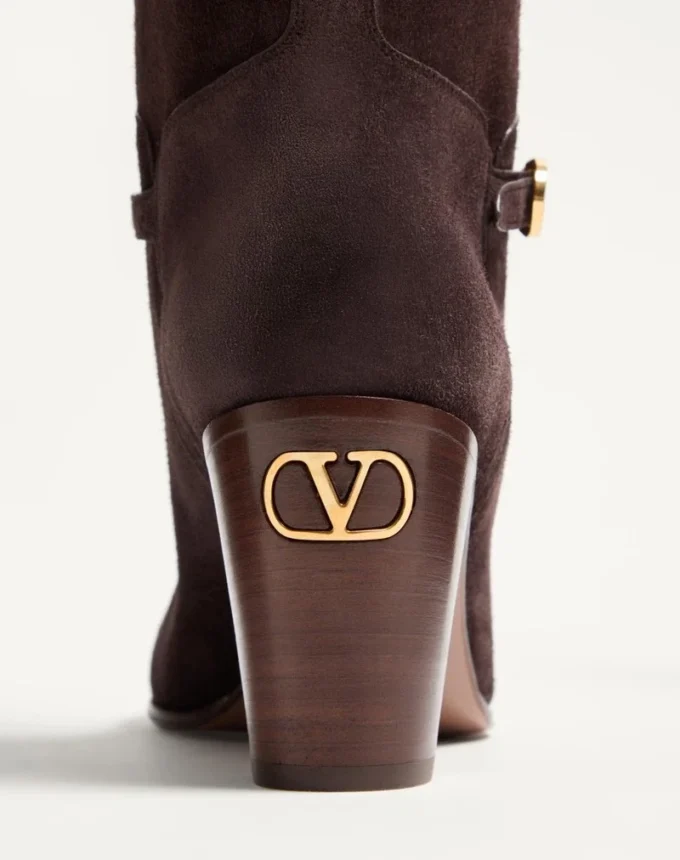 Botas Pattie de piel rugosa 75 mm Botas Pattie de piel rugosa 75 mm