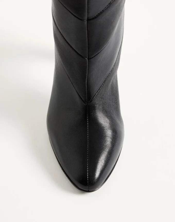 Botas Rayons Nappa con patrón Chevron 100 mm Botas Rayons Nappa con patrón Chevron 100 mm