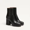 Botines con plataforma Fawcette en piel de becerro 90 mm