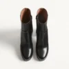 Botines con plataforma Fawcette en piel de becerro 90 mm