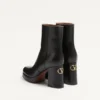 Botines con plataforma Fawcette en piel de becerro 90 mm