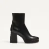 Botines con plataforma Fawcette en piel de becerro 90 mm