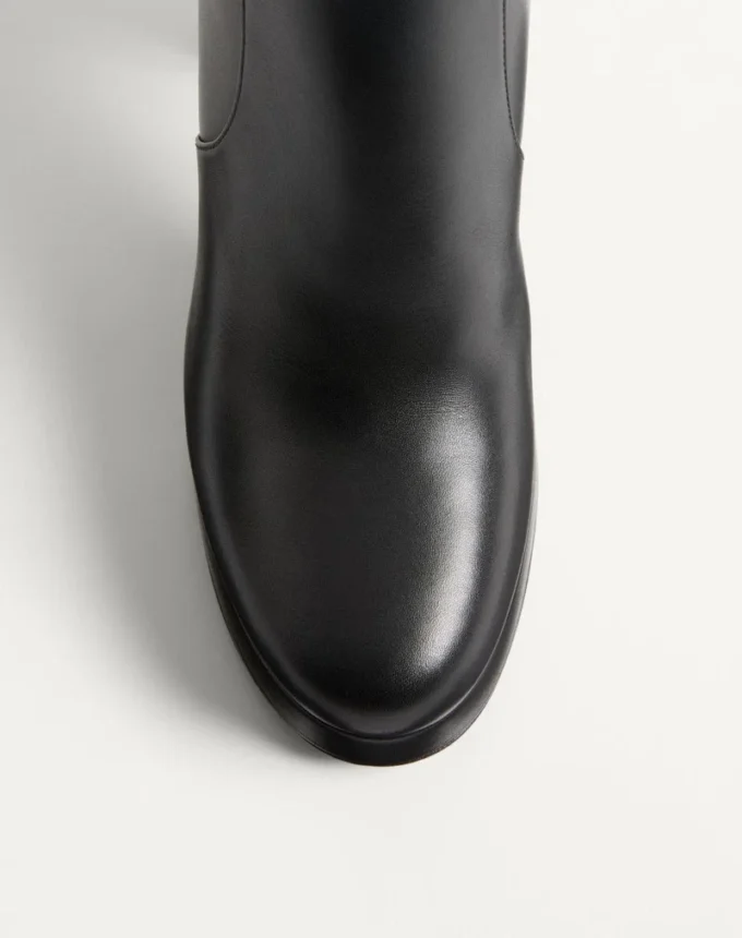 Botines con plataforma Fawcette en piel de becerro 90 mm