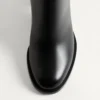 Botines de piel de becerro con logotipo VLogo 75 mm Botines de piel de becerro con logotipo VLogo 75 mm