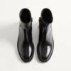 Botines de piel de becerro con logotipo VLogo de 30 mm Botines de piel de becerro con logotipo VLogo de 30 mm