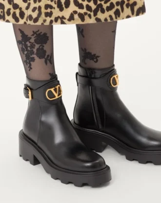 Botines de piel de becerro Vlogo Signature 55 mm