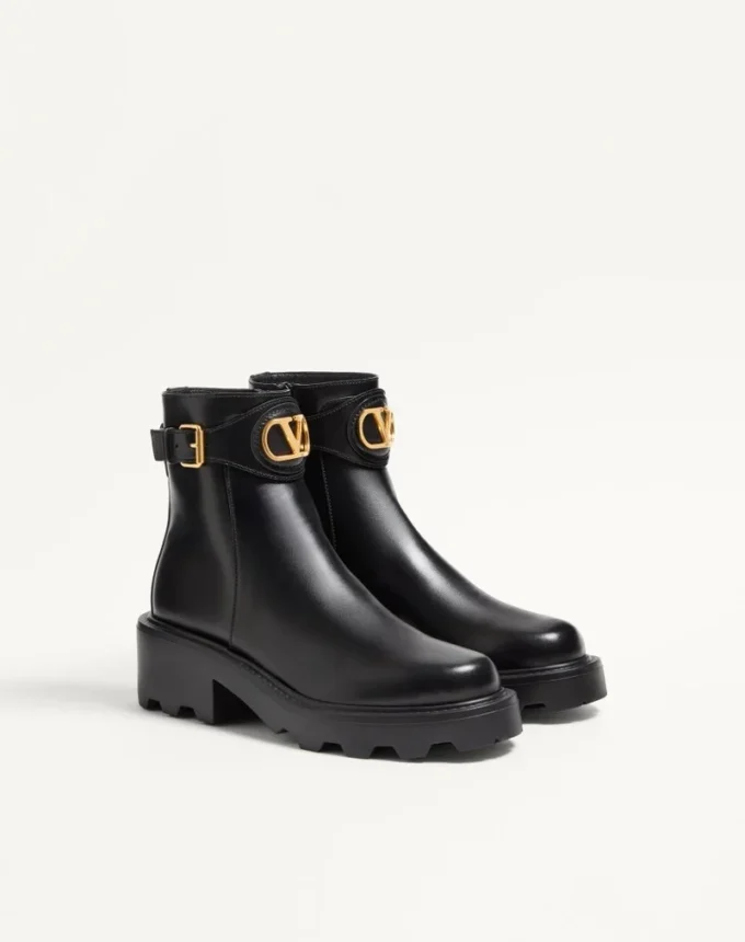 Botines de piel de becerro Vlogo Signature 55 mm