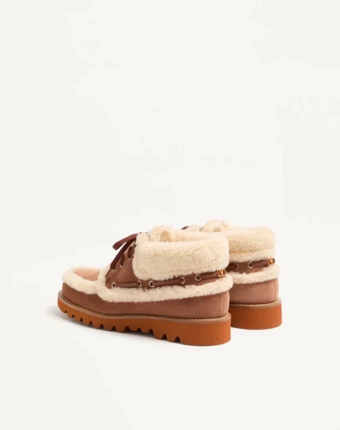 Botines Palm Avenue en piel crust y lana