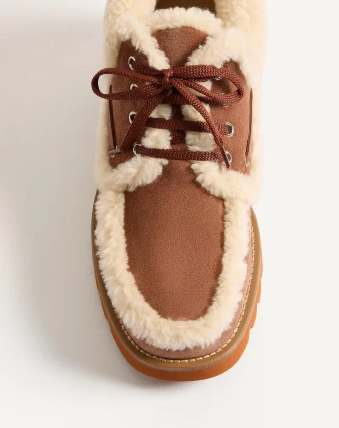 Botines Palm Avenue en piel crust y lana