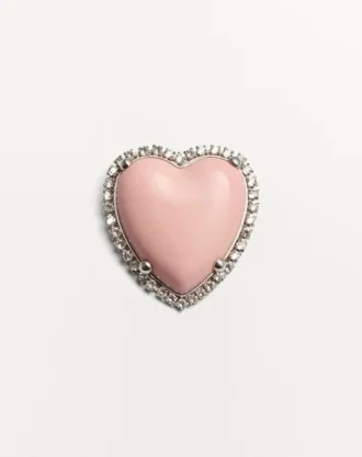Broche Coeur Hyperbole en metal, resina y cristales Swarovski®