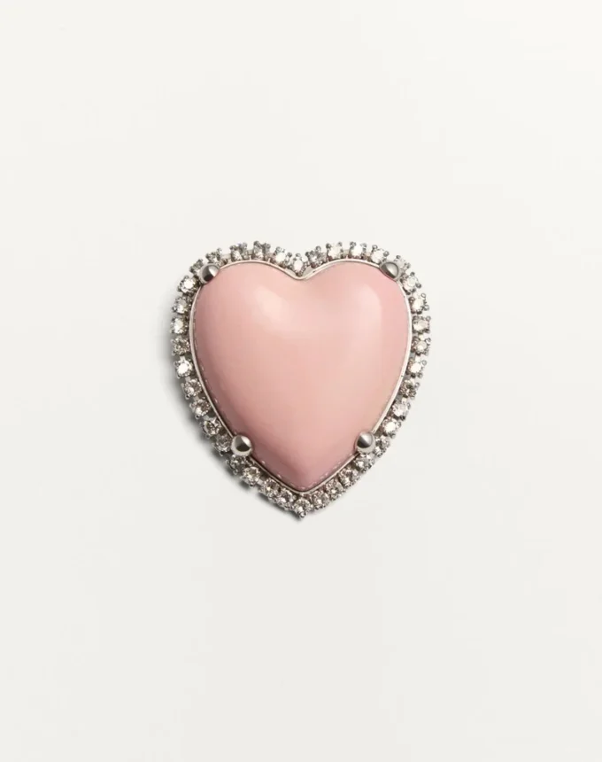 Broche Coeur Hyperbole en metal, resina y cristales Swarovski® Broche Coeur Hyperbole en metal, resina y cristales Swarovski®