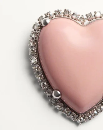 Broche Coeur Hyperbole en metal, resina y cristales Swarovski®