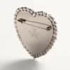 Broche Coeur Hyperbole en metal, resina y cristales Swarovski® Broche Coeur Hyperbole en metal, resina y cristales Swarovski®