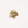 Broche Fleur Lumineuse de metal y tela