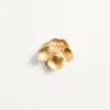 Broche Fleur Lumineuse de metal y tela