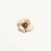 Broche Fleur Lumineuse en metal, esmalte y tela
