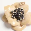 Broche Fleur Lumineuse en metal, esmalte y tela