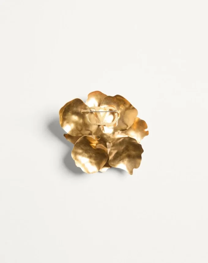 Broche Jardin Aquatique en metal, tela y conchas Broche Jardin Aquatique en metal, tela y conchas