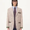 Bufanda bandeau de seda Opticool con flecos