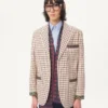 Bufanda bandeau de seda Opticool con flecos