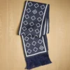 Bufanda bandeau de seda Opticool con flecos