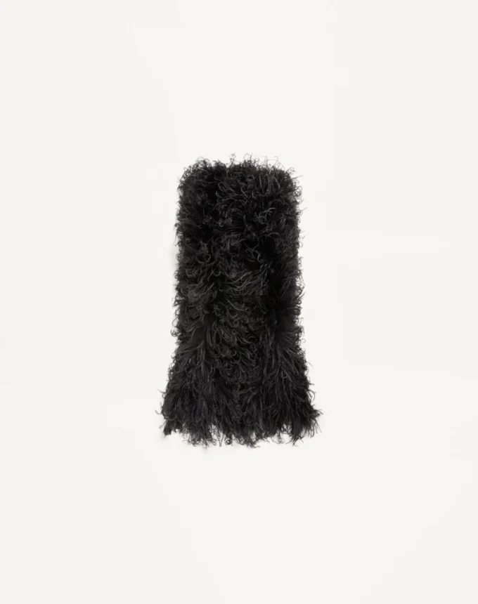 Bufanda Valentino Feathers con plumas de avestruz y pavo