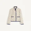 Caban acolchado con estampado Cherryfic Jacquard