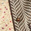 Caban de lana con estampado animal Fauve Eclat