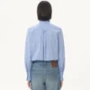 Camisa clásica de popelín a rayas