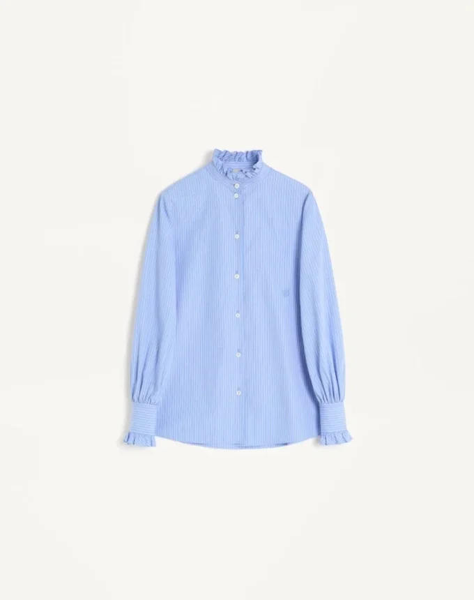 Camisa clásica de popelín a rayas