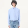 Camisa de algodón con bordado Vlogo